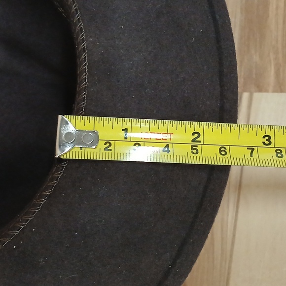 New York Hat Co. Vintage Dark Brown Wool Fedora Hat Size Large main image 8